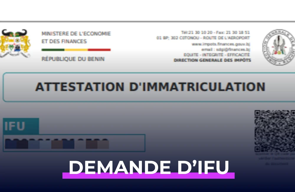 ifu identifaint fiscal unique Bénin